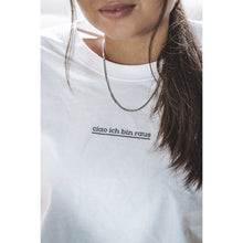 Lade das Bild in den Galerie-Viewer, CIAO ICH BIN RAUS - SHIRT (white)
